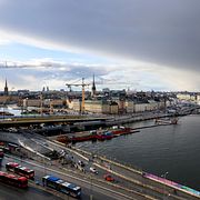 Slussen och Gamla stan.