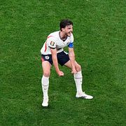 Harry Kane Declan Rice firar segern mot Mexiko.