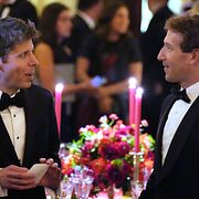 Open AI:s Sam Altman och Metas vd Mark Zuckerberg under Trumps middag för Xi Jinping.