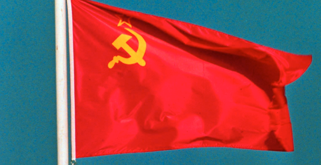 Sovjetunionens flagga. TT