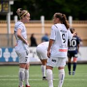 Umeås Lisa Dahlkvist och Sarah Mellouk tidigare under säsongen. 