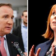 Stefan Löfven (S), Annie Lööf (C)