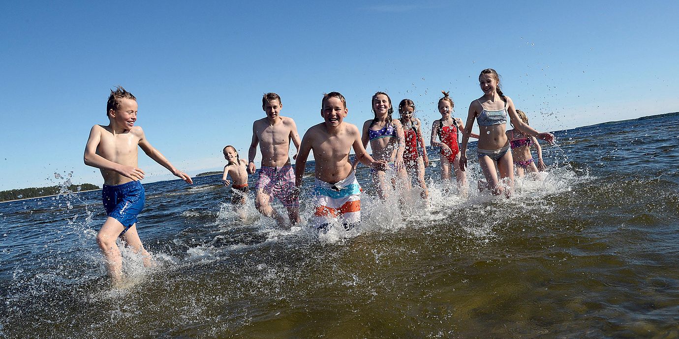 Midsommarfirande i Piteå.