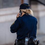 Polisen. Genrebild. 