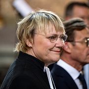 Birgitta Ed och statsminister Ulf Kristersson (M).