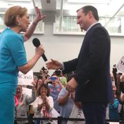 Fiorina på Cruz valmöte i Miami.