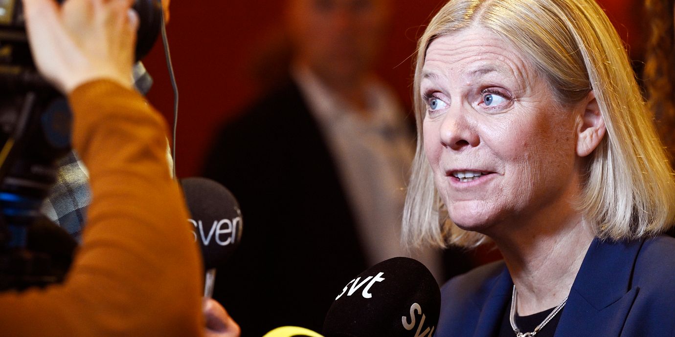Socialdemokraternas partiledare Magdalena Andersson.