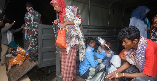 Arkivbild. Rohingyer som flytt till Indonesien, december 2022. Rahmat Mirza / AP