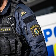 Polis under en insats. Arkivbild.