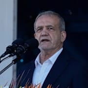 Irans president Masoud Pezeshkian. 
