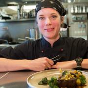 Titti Qvarnström, restaurangchef på restaurangen Bloom in the Park