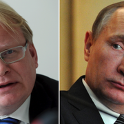 Försvarsminister Peter Hultqvist (S), Rysslands president Vladimir Putin.