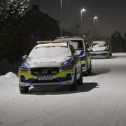 UPPSALA, SVERIGE 20231202
En explosion har inträffat utanför en villa i Lövstalöt norr om Uppsala.
Foto: Fredrik Sandberg / TT / Kod 10080
