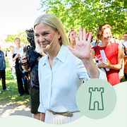 Socialdemokraternas partiledare Magdalena Andersson (S) under en pressträff.
