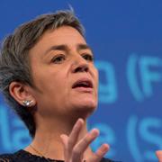 EU:s konkurrenskommissionär Margrethe Vestager (arkivbild).