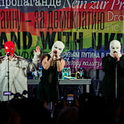 En konsert med Pussy Riot i Berlin.