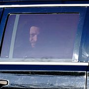 I USA åkte Zelenskyj i en bepansrad SUV.  Carolyn Kaster / AP