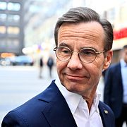 Statsminister och Moderaternas partiledare Ulf Kristersson (M).
