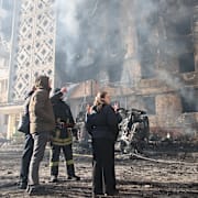 Det träffade bostadshuset i Ternopil