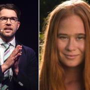 Jimmie Åkesson och Jessica Schedvin.