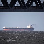 Båt på väg mot Primorsk.