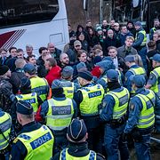 Bilden är från en tidigare Gais-match.