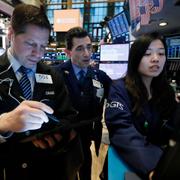 Börsmäklare på Wall Street. Arkivbild.
