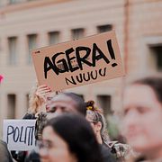 Arkivbild från en klimatmanifestation i Stockholm.