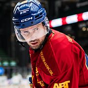 Djurgårdens Marcus Krüger inför en Röglematch i januari.