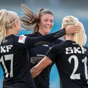 Göteborgs Rebecka Blomqvist, Amanda Johnsson Haahr och Pauline Hammarlund. 