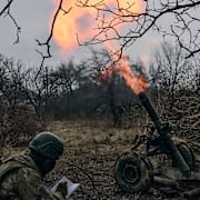 Ukrainska soldater i Bachmut. LIBKOS / AP