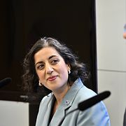 Simona Mohamsson och SD-ledaren Jimmie Åkesson.