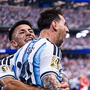 Argentinskt jubel mot Österrike.