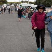 Strandade turister i Kaikoura.