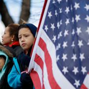 Demonstration i Baltimore, del av en landsomfattande protestdag som kallas ”A day without immigrants” som vill visa betydelsen av invandring till USA.