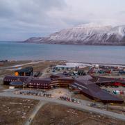 Longyearbyen på Svalbard.