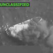 Pete Hegseth / Skärmdump från en video som uppges visa attacken mot en båt i Stilla havet.