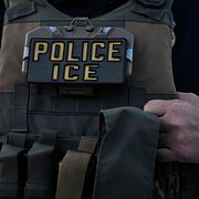 ICE-polis. Illustrationsbild.