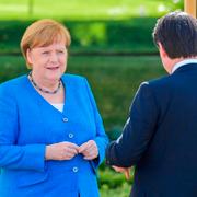 Angela Merkel och Giuseppe Conte.