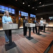Oppositionen vid partiledardebatt förra veckan.