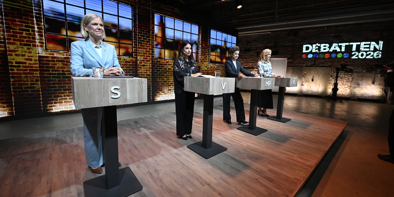 Oppositionen vid partiledardebatt förra veckan.