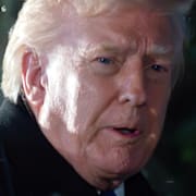 Donald Trump och EU-parlamentets talman Roberta Metsola.