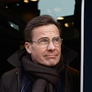 Statsminister Ulf Kristersson har påbörjat sin bussturné inför valet.