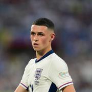 Phil Foden under tisdagens match mot Slovenien.