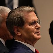 USA:s finansminister Scott Bessent tillsammans med försvarsminister Pete Hegseth.