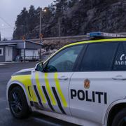 Norsk polis under en utryckning. Arkivbild. 