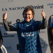 Argentinas president Javier Milei under ett framträdande i Buenos Aires i söndags.