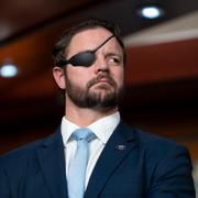 Texasrepublikanen Dan Crenshaw - en av dem som argumenterade för lagförslaget i representanthuset. ”I voted hell yes” skriver han själv på sociala medier efter omröstningen. 