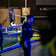 Polisen vid brottsplatsen i Malmö.