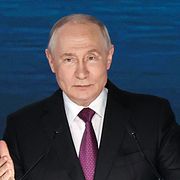 Vladimir Putin på Eastern Economic Forum (EEF) som hålls i Vladivostok.